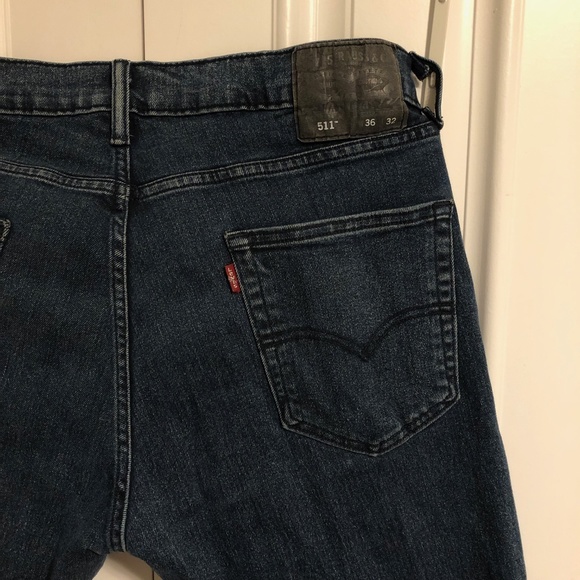 Levi's 511 Slim Fit Stretchy Jeans 36x32 - Picture 4 of 5